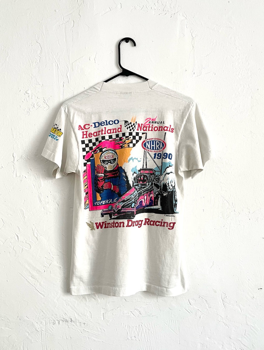 Vintage 1985 Budwieser Springnationals Drag Racing T Shirt Sz M – F As In  Frank Vintage