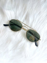 Load image into Gallery viewer, Vintage 90s Gold Aviator Style Sunglasses Retro Hip Hop Hipster
