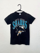 Load image into Gallery viewer, Vintage 90s San Jose Sharks Tee -- Size Extra Small nhl hockey