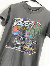 Load image into Gallery viewer, Vintage 90s Faded Neon and Palm Tree Design Harley-Davidson Tee