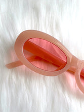 Load image into Gallery viewer, Skinny Oval Pink Tinted Sunglasses