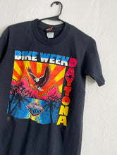 Load image into Gallery viewer, Vintage 80s Daytona Beach Bike Week Neon Eagle Tee