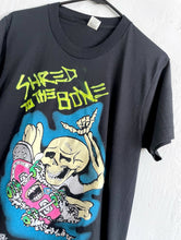 Load image into Gallery viewer, Vintage Paper Thin "Shred to the Bone" Skateboarding Skeleton Tee