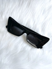 Load image into Gallery viewer, As If Chunky Square Cat Eye Sunglasses - Black