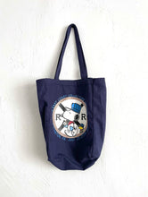 Load image into Gallery viewer, Vintage Y2k Navy Blue Snoopy Train Conductor Tote Bag