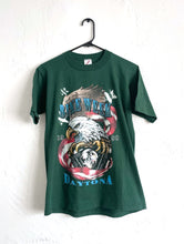 Load image into Gallery viewer, Vintage 90s Daytona Bike Week Dark Green Eagle Tee Biker Retro Harley