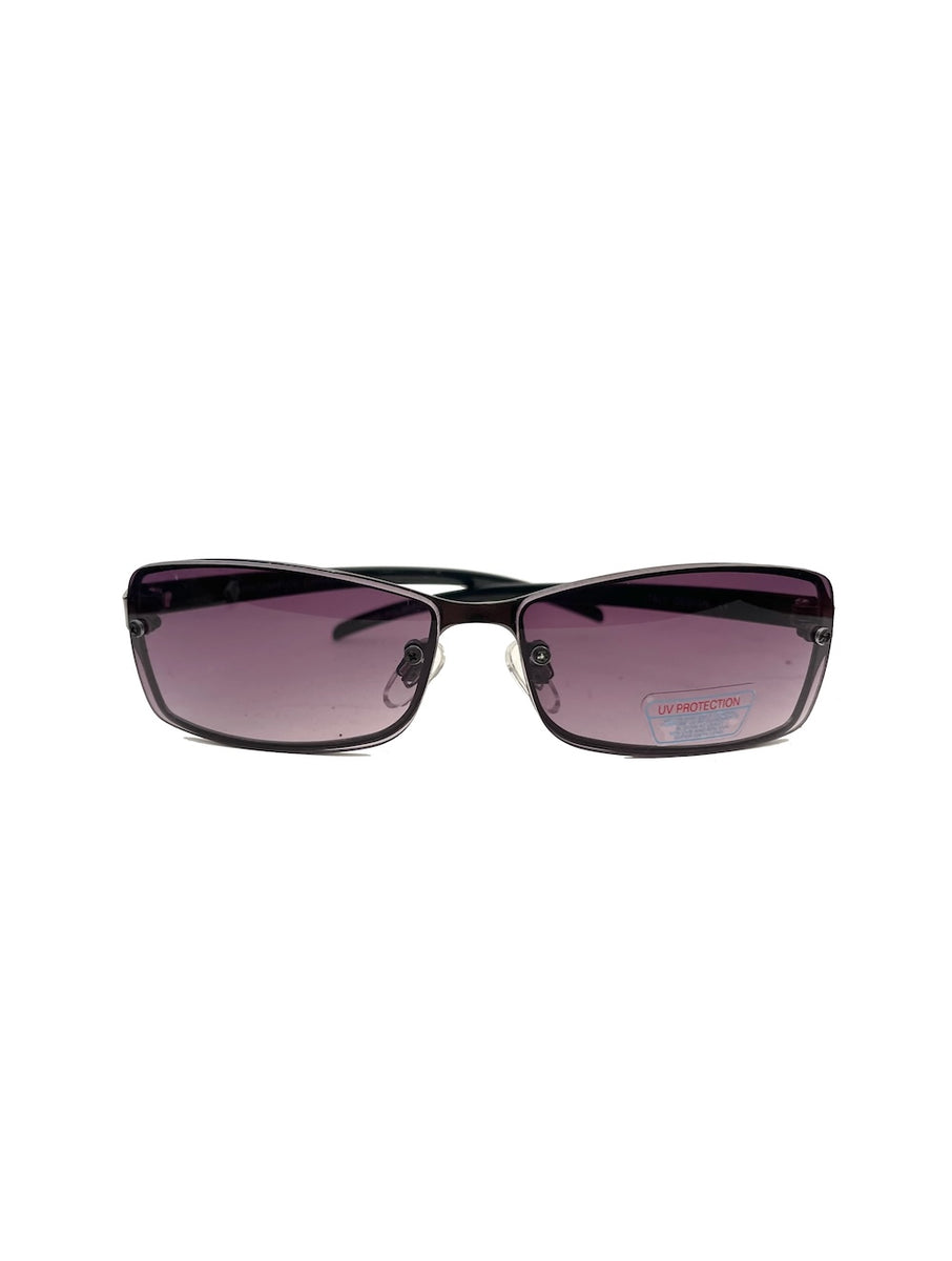 Vintage Y2K Square Purple Tint Sunglasses – Total Recall Vintage