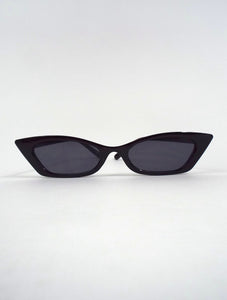 Square Skinny Cat Eye Sunglasses