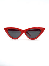 Load image into Gallery viewer, Cruella Skinny Red Cat Eye Sunglasses