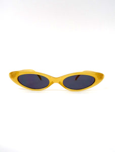 Take Me to Your Leader Skinny Oval Shaped Sunglasses
