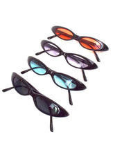 Load image into Gallery viewer, 90s Baby Skinny Oval Shaped Sunglasses 
