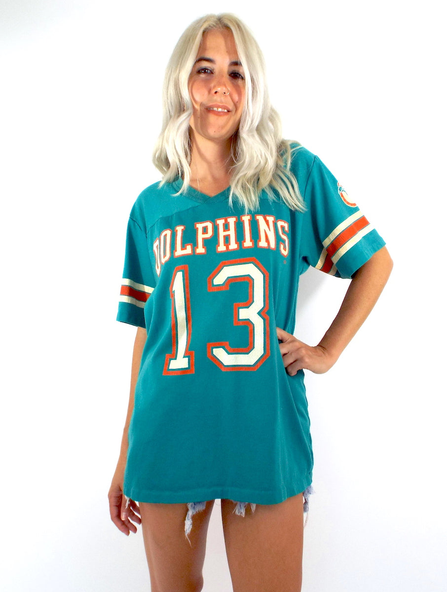 80s Blank Miami Dolphins Football Jersey t-shirt Medium - The Captains  Vintage