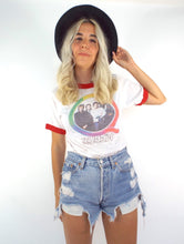 Load image into Gallery viewer, Vintage Queen Red and White Ringer Tee - Size Small