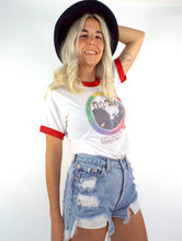 Load image into Gallery viewer, Vintage Queen Red and White Ringer Tee - Size Small