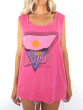Load image into Gallery viewer, Vintage 80s Pink Distressed Vieques, Puerto Rico Tank