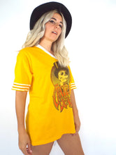 Load image into Gallery viewer, Vintage 90s Grateful Dead Gold and White Skeleton Tee