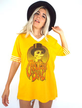 Load image into Gallery viewer, Vintage 90s Grateful Dead Gold and White Skeleton Tee