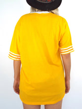 Load image into Gallery viewer, Vintage 90s Grateful Dead Gold and White Skeleton Tee