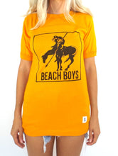 Load image into Gallery viewer, Vintage 70s Gold and Black Beach Boys Tee