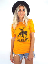 Load image into Gallery viewer, Vintage 70s Gold and Black Beach Boys Tee