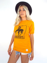 Load image into Gallery viewer, Vintage 70s Gold and Black Beach Boys Tee