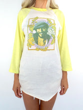 Load image into Gallery viewer, Vintage 1976 Bruce Springsteen Yellow and White Baseball Tee