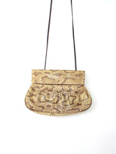 Load image into Gallery viewer, Vintage 80s Python Print Snakeskin Crossbody Purse