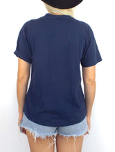 Load image into Gallery viewer, Vintage 70s Distressed Navy Blue Lock Stock & Barrel Tee