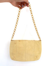 Load image into Gallery viewer, Vintage 80s Cream Snakeskin Shoulder Bag Clutch