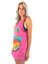 Load image into Gallery viewer, Vintage Tell 'Em I'm Surfin' Pink Tank Top