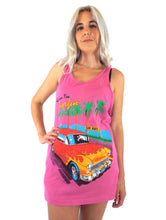 Load image into Gallery viewer, Vintage Tell 'Em I'm Surfin' Pink Tank Top