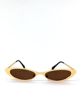 Load image into Gallery viewer, Trinity Metal Super Skinny Cat Eye Sunglasses