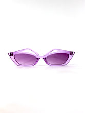 Load image into Gallery viewer, Colorful Square Skinny Cat Eye Sunglasses
