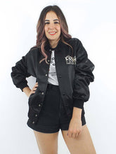 Load image into Gallery viewer, Vintage 80s Black Coors Light Silver Bullet Satin Varsity-Style Jacket