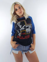 Load image into Gallery viewer, vintage police raglan band tee