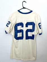 Load image into Gallery viewer, Vintage 70s Distressed Blue and White Jersey