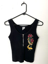 Load image into Gallery viewer, Biker Babe Vintage 90s Rose Design Sturgis Tank
