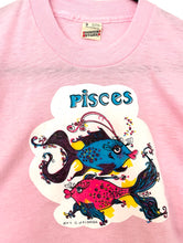 Load image into Gallery viewer, Vintage 70s Pisces Baby Pink Cropped Tee