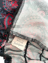 Load image into Gallery viewer, Vintage 80s Tie Front Paisley Print Bralette Top