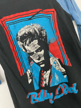Load image into Gallery viewer, Vintage 80s Black and Blue Billy Idol White Wedding Baseball Tee Size Medium