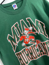 Load image into Gallery viewer, Vintage 90s Green University of Miami Tee