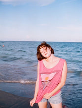Load image into Gallery viewer, Vintage 80s Pink Distressed Vieques, Puerto Rico Tank