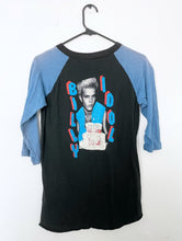 Load image into Gallery viewer, Vintage 80s Black and Blue Billy Idol White Wedding Baseball Tee Size Medium