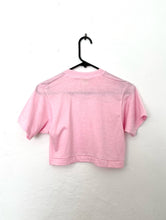 Load image into Gallery viewer, Vintage 70s Pisces Baby Pink Cropped Tee