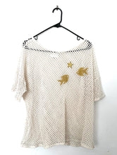 Load image into Gallery viewer, Under The Sea Vintage 80s Sheer Mesh-Style Top