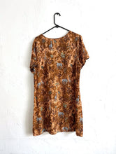 Load image into Gallery viewer, Vintage 90s Brown Safari Print Shirtdress