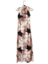 Load image into Gallery viewer, Vintage 70s Floral Print Sleeveless Turtleneck Maxi Dress