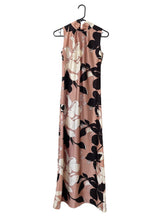 Load image into Gallery viewer, Vintage 70s Floral Print Sleeveless Turtleneck Maxi Dress