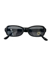 Load image into Gallery viewer, Vintage 90s Small Black Dark Tinted Sunglasses