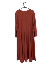Load image into Gallery viewer, Vintage 90s Brown Button Oversized Maxi Dress